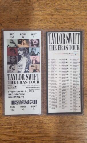 Jan 18, 2024, 700 PM. . Taylor swift tickets ebay